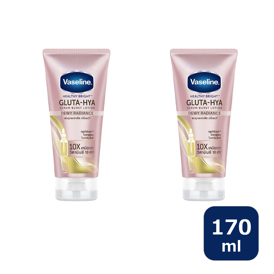 ヴァセリンGluta Hyaセラムローション(Vaseline Healthy Bright Gluta Hya Serum Burst Lotion Dewey Radiance)