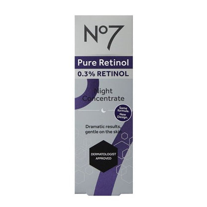 No7 ピュアレチノール 0.3% Retinol Night Concentrate Serum 30ml
