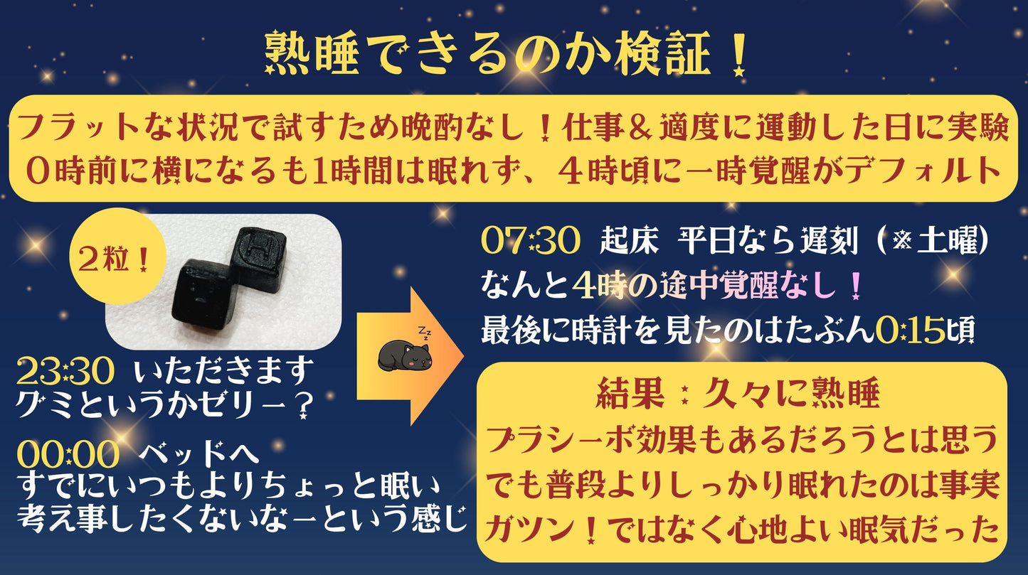 睡眠サポートハーブグミ G'nite 4粒