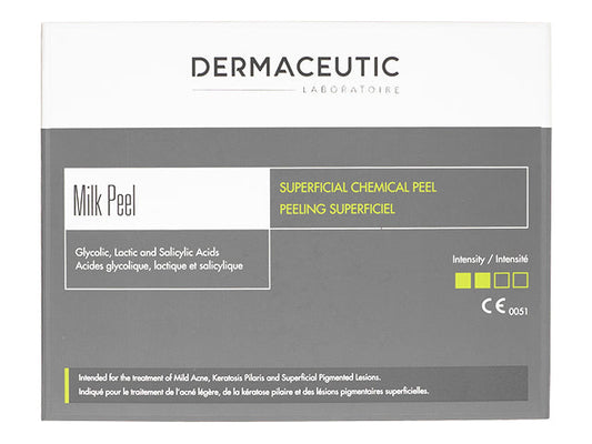 フランスの美容ブランド「Dermaceutic（ダーマシューティック）」のピーリング剤。美容クリニックの定番メニューをホームケアとして手軽に取り入れられます。グリコール酸、乳酸、サリチル酸の3つを有用成分として配合。古い角質や皮脂に働きかけます。